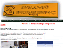 Tablet Screenshot of dynamiceng.co.za